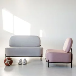 Диван тканевый Гаваии 2-х мест Тем серый / Gawaii