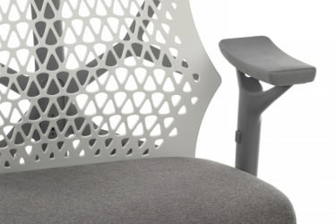 Кресло Его А644 Белый/Серый / Ego A644