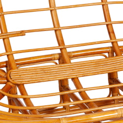 Диван МАМАСАН/МАМАСАН 23/02 В /с подушкой/ подушка 182х119 см, 169х102х80 см, Пекан (орех), ткань, оранжевый, С 23 / MAMASAN/МАМАСАН W Pecan