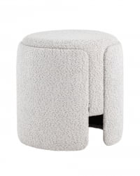 Пуф Такс букле (светло-серый) / Taks