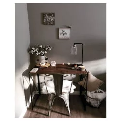 Стол на металлокаркасе БРАБИКС ЛОФТ CД-002 Мореный дуб / BRABIX LOFT CD-002