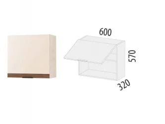 Шкаф над вытяжкой (с системой плавного закрывания) Дакота 103.14