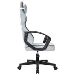 Кресло компьютерное БРАБИКС Форсер ГМ-127, 2 подушки, ткань, серое/светло-голубое / BRABIX Forcer GM-127,