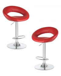Стул барный ДОБРИН МИРА (бордовый) 2 шт / DOBRIN MIRA