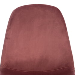 Стул БРЕЕЗЕ (мод. 4724) вельвет/металл, 44 х 53 х 87 см, Корал (коралловый) ХЛР44 / белый / BREEZE (mod. Coral HLR44