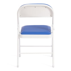 Стул ФОЛДЕР (мод. 3022Г) каркас: металл, сиденье/спинка: экокожа, 46.5 х 47.5 х 79 см, блуе (синий) / вхите (белый) / FOLDER (mod. 3022G) blue white