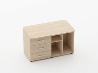 Тумба сервисная Глассй 3.16.12Л Орех / Glassy