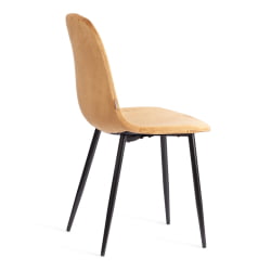 Металлический стул БРЕЕЗЕ (мод. ДЖСC-58) Велюр/металл , 44 х 53 х 86 см, бровн (коричневый) ХЛР12 / черный / BREEZE (mod. JSC-58) brown HLR12