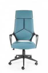 Кресло офисное ИК CКС0898Х Блаcк блуе / IQ CX0898H Black blue