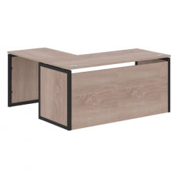 Стол письменный угловой правый КСТЕН-КП КСКПCТ 1615Х Р Дуб Сонома Антрацит / XTEN-QP XQPCT 1615H R