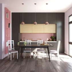 Стол обеденный Пегас Плус 120кс75 Морилка Дуб золотой Эмаль белая / Plus 120x75