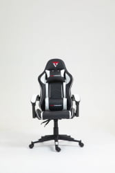 Кресло спортивное ТопЧаирс Шадов черно-белый / TopChairs Shadow