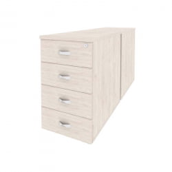 Тумба двойная приставная / опорная ОНИКС О.ТПО-2.7 Денвер Светлый / ONIX O.TPO-2.7