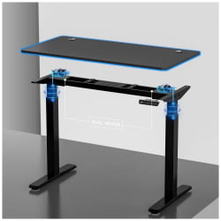 Геймерский стол ЕУРЕКА ЕРК-ЕХД-4801-Б / EUREKA ERK-EHD-4801-B