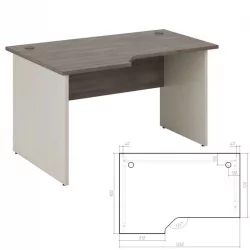 Стол эргономичный левый Нев Лине НЛН36315331 Дуб шамони темный / New Line NLN36315331