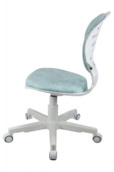 Кресло 1139 ФВ ПЛ Вхите велюр Блисс 10 голубой / FW PL White Bliss