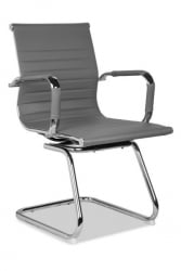 Кресло для посетителей CЛГ-620 ЛКСХ-C Грей / CLG-620 LXH-C Grey
