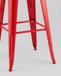 Стул барный ТОЛИКС красный глянцевый КД / TOLIX KD