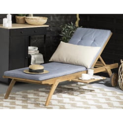 Шезлонг-лежак А37C Грей-Блуе / A37C Grey-Blue