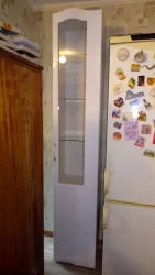 Шкаф-пенал Виктория 32 со стеклом