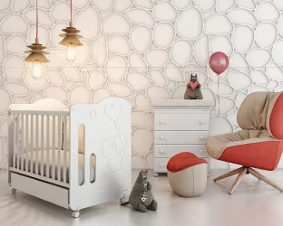 Кровать Микуна Глобито 120кс60 Вхите / Micuna Globito 120x60 White