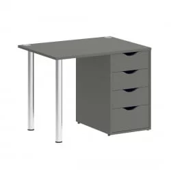 Стол письменный ХОМЕ ОФФИCЕ ВР.СП-3-98.4 Металлик / HOME OFFICE VR.SP-3-98.4