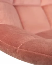 Барный стул ДОБРИН ТАИЛОР ВХИТЕ Пудрово-розовый велюр МДЖ9-32 / DOBRIN TAILOR WHITE MJ9-32