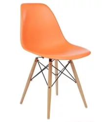 Стул для кухни Еамес СC-001 Оранжевый (РР623) / Eames SC-001