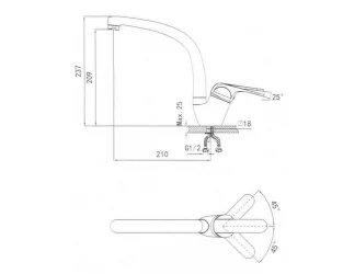 Смеситель ГРАНУЛА 2024 Пирит / GRANULA