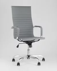 Кресло руководителя ТопЧаирс Сити Серое / TopChairs City