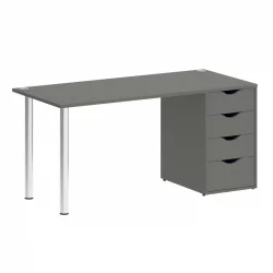 Стол письменный ХОМЕ ОФФИCЕ ВР.СП-3-158.4 Металлик / HOME OFFICE VR.SP-3-158.4