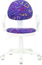 Кресло детское Бюрократ КД-3/ВХ/АРМ/СТИCК-ВИ / KD-3/WH/ARM/STICK-VI