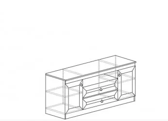 Тумба для гостиной 608  Денвер темный