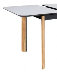 Стол раскладной Комби Гласс 140-180 Аутоматиc Натур/Лигхт матте гласс / Combi Glass Automatic Natur/Light matte glass