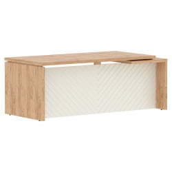 Стол руководителя левый Торр ЛУКС ТЛCТ 209 Л Дуб Бофорд Латте / Torr LUX TLCT L