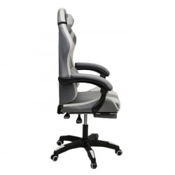 Кресло 907 КИНГКУЕЕН, замша, цвет серый с массажем, арт 907-Дэрк-Грей / KINGQUEEN, 907-Dark-Grey