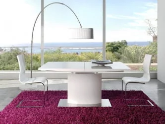 Стол обеденный ДУПЕН ДТ-01 (160) Белый / DUPEN DT-01