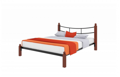 Кровать 160 на 190 София Лукс 1600х1900 Черная / Lux