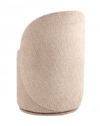 Пуф Лореен вращающийся букле Капучино / Loreen