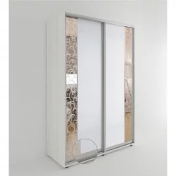 Маленький шкаф-купе Акцент-Вера КС 1200х600  Выбеленное дерево