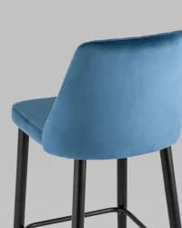 Стул барный Диего Пыльно-синий