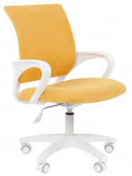 Детское кресло CХАИРМАН ТИН (КИДС) 103 белый пластик БАРНИ (БАРНИ) Лимон / CHAIRMAN (KIDS) (BARNI)