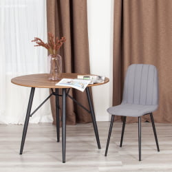 Стул АРC АРC Велюр/металл , 46 х 52 х 88 см, темно-серый/черный / ARC ARC