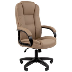 Кресло офисное CХАИРМАН 600 ЛТ (ЛТ) экокожа Бежевый / CHAIRMAN (LT)