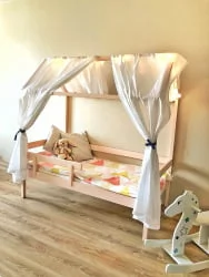 Кровать-домик РооРоом кд-1Р Розовый / RooRoom