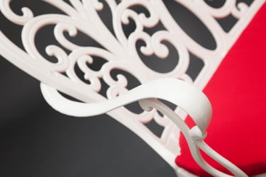 Скамья Сеcрет Де Маисон Сймпхоние алюминиевый сплав, 95х56х92см, буттер вхите / Secret De Maison Symphonie butter white