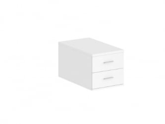 Подвесная тумба с 2 ящиками Сигма СГ.536.ВХ.ВХ Белый / Sigma SG.536.WH.WH