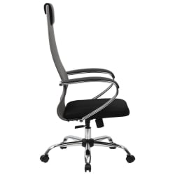 Кресло руководителя БРАБИКС ПРЕМИУМ Ултимате ЕКС-800 хром Черное/серое / BRABIX PREMIUM Ultimate EX-800