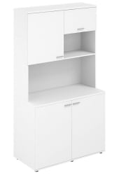 Офисная мини-кухня Сигма СГ.1001.ВХ.ВХ Белая / Sigma SG.1001.WH.WH