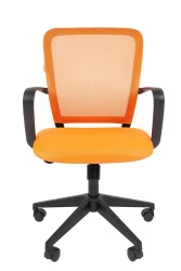 Кресло для оператора Чаирман 698 блаcк ТВ Оранжевое / Chairman black TW